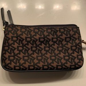 DKNY wristlet purse pochette